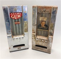 Pair of Adams Chewing Gum Dispensers