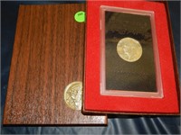 1973 S (40% silver) Proof Eisenhower Dollar Brown