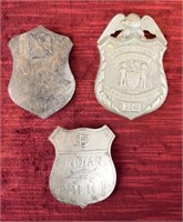 Grouping of Three Police Badges