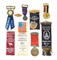 Grouping of Fraternal Organization Badges