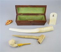 Grouping of Wood and Bone Items