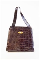 Gianni Versace Alligator Leather Handbag