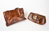 Leather Doctor's Bag & Tiras Alligator Bag