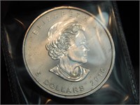 2016 Canada Maple leaf $5 SILVER round
