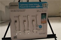 New Lightning Cable 3 pack, Made for Iphone, Ipad,