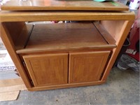 Oak Cabinet, swival top