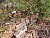 Iron rack and misc wooden post