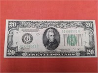 1934-B $20 US paper money currency bill