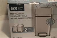 New EKO Step trash can, 2 pack
