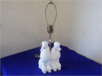 Poodle Lamp no Shade 22.5in tall
