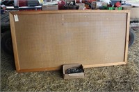 peg board and box of pegs 4x8