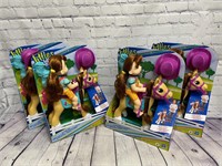 New Lot of 4 Baby Alive Lil' Pony Ride Mandy