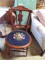 Padded Antique Chair