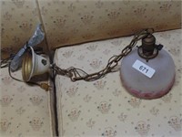 Frosted Vintage Hanging Chain Lamp