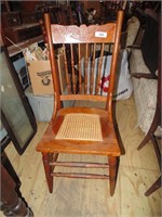 Pressed Back Spindle Dining Chair