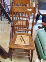 (2) Press Back Spindle Chairs