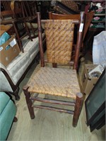 Natural Wood Woven Chair