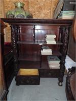 Heavy Carved Victorian Bookshelf - BEAUTIFUL