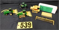 (4) Ertl 1:64 metal toys customized by Ed, & more