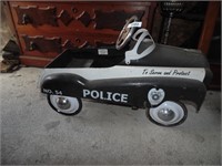 Reproduction Police Peddle Car