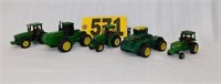 1:64 JD metal tractors incl. Ertl 8870 & 50 Series