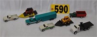 Ertl small scale trucks, trailers and equipment