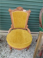 Golden Rod Color Victorian Chair