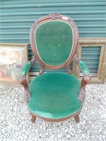Dark Green Victorian Chair