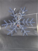 Light up Blue Snow Flake with Rope Light Clips