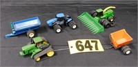 1:64 metal modified farm equipment incl. Ertl