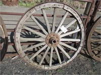 44.5" Moline Plow Co. Wooden Wheel