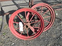 (2) 19.5" Steel Wheels