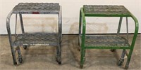 (2) Cotterman Co. Rolling Step Ladder