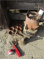 Vintage Blow Torch, Muffin Tin & Lantern