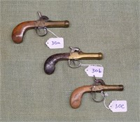 3 Belgian Muff Pistols