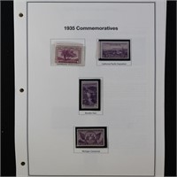US Stamps 1935-1959 Mint NH on Mystic Commemorativ