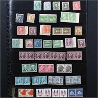 US Stamps Mint Stamps Accumulation