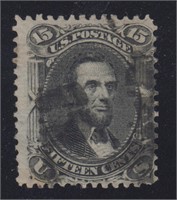 US Stamps #91 Used E grill with perf creas CV $600
