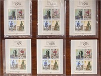 WW Stamps Modern Souvenir Sheets Several Dozen