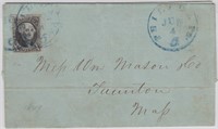 US Stamps #2 Used on Cover