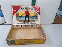 Antique CREMO Certified 3 for 10 cent Cigar Box
