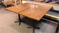 4 tables: 29.5” x 29.5” x 29.5”