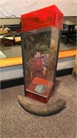 Joe Beaver  display case and bull horn