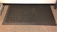 2-Rubber floor mats, 61” x 31”