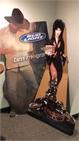 Tim McGraw & Elvira card board cutouts