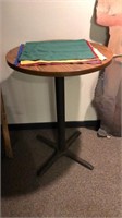 41” tall bar table w/ napkin assortment