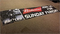 Budweiser banner: Join Us For Sunday Funday