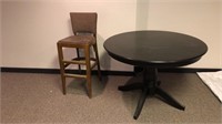 Round table and chair: