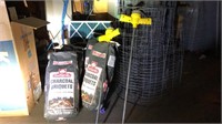 Outdoor lot: 6 bags charcoal briquets, watering