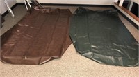 2 leather pool table covers: 92” x 51”